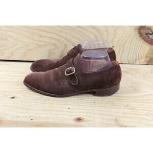 Church's Shoes Mens 10 Brown Suede Becket Monk Strap Custom Grade England